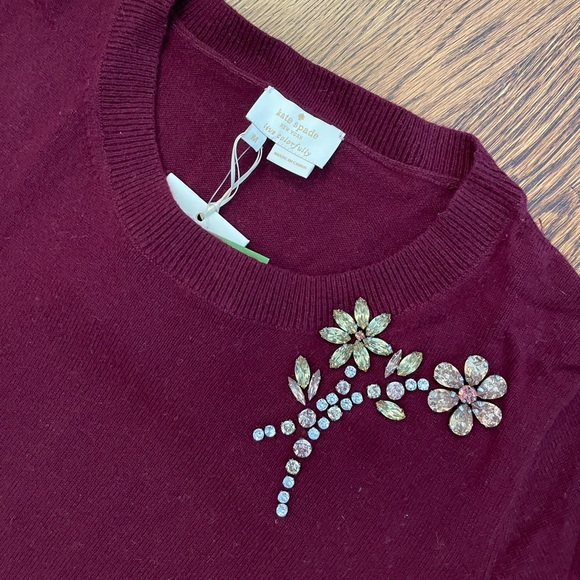 Kate Spade | Embellished Brooch Sweater - Picture 2 of 5